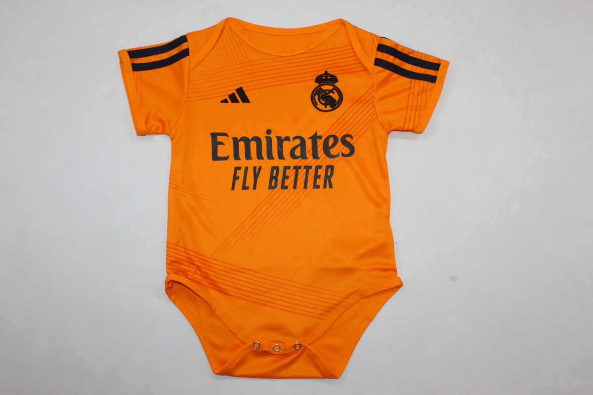 Real Madrid 24/25 Baby Away Orange Soccer Jersey